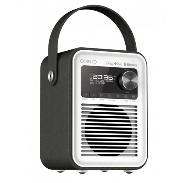 E-shop Carneo rádio D600 DAB/FM - čierne / biele