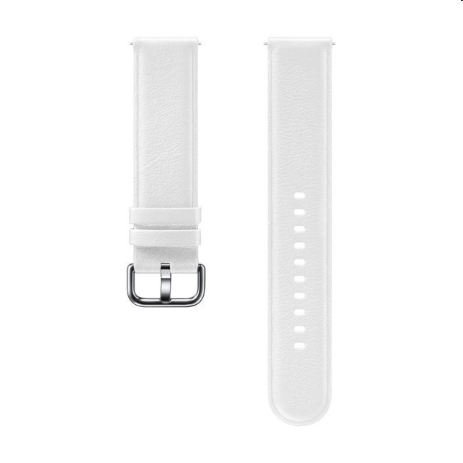 Samsung Leather Strap (20mm), white - OPENBOX (Rozbalený tovar s plnou zárukou)