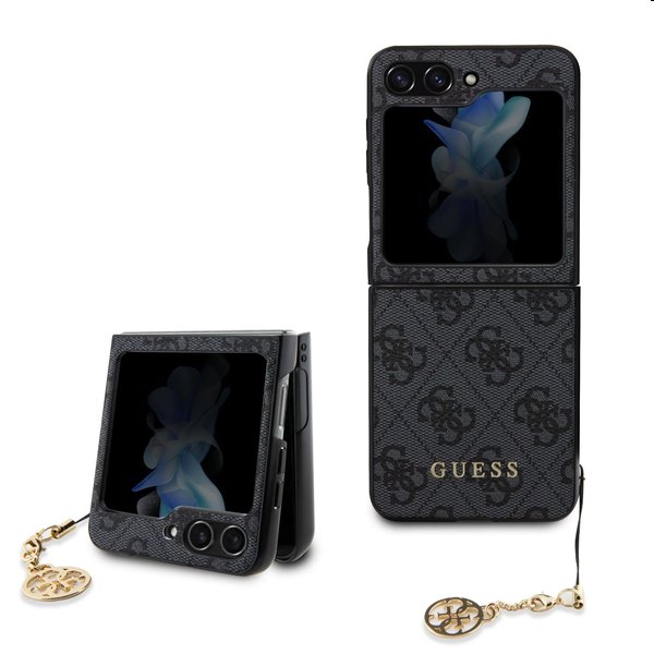 E-shop Zadný kryt Guess 4G Charms pre Samsung Galaxy Z Flip 5, šedá 57983116158