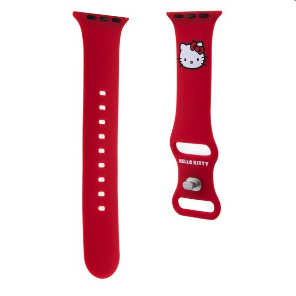 E-shop Hello Kitty Liquid Silicone Kitty Head Logo remienok pre Apple Watch 38/40 mm, červená