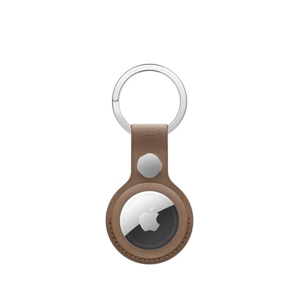 E-shop Puzdro na kľúče pre Apple AirTag FineWoven, tmavošedo-hnedá MT2L3ZM/A