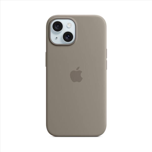 Silikónový zadný kryt pre Apple iPhone 15 Plus s MagSafe, ílovo sivá MT133ZM/A