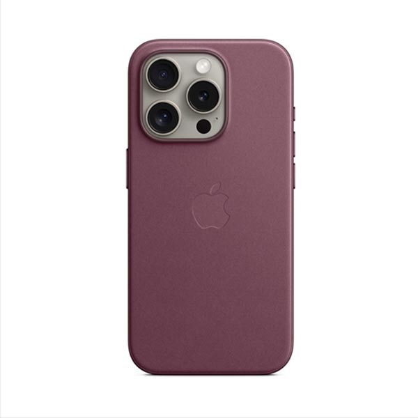 Zadný kryt FineWoven pre Apple iPhone 15 Pro s MagSafe, morušovo červená MT4L3ZM/A