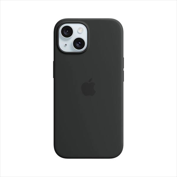 Silikónový zadný kryt pre Apple iPhone 15 s MagSafe, čierna MT0J3ZM/A