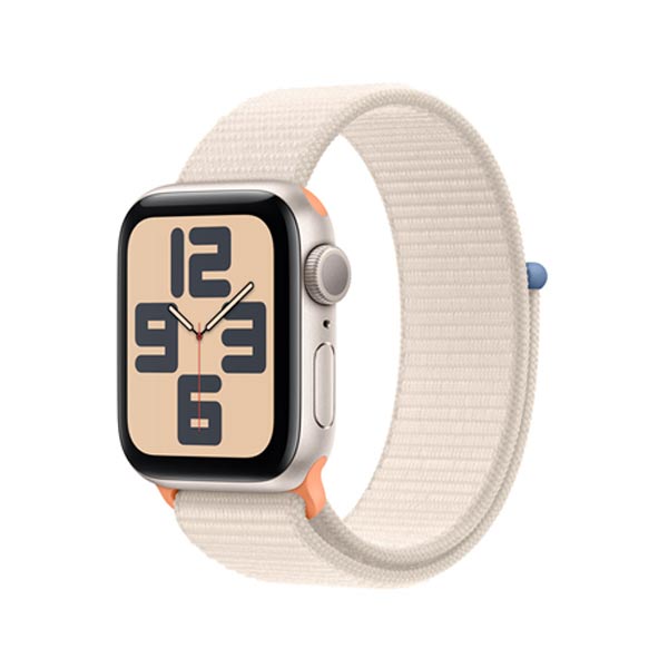 E-shop Apple Watch SE GPS 40mm hviezdna biela , hliníkové puzdro so športovým remienkom hviezdna biela