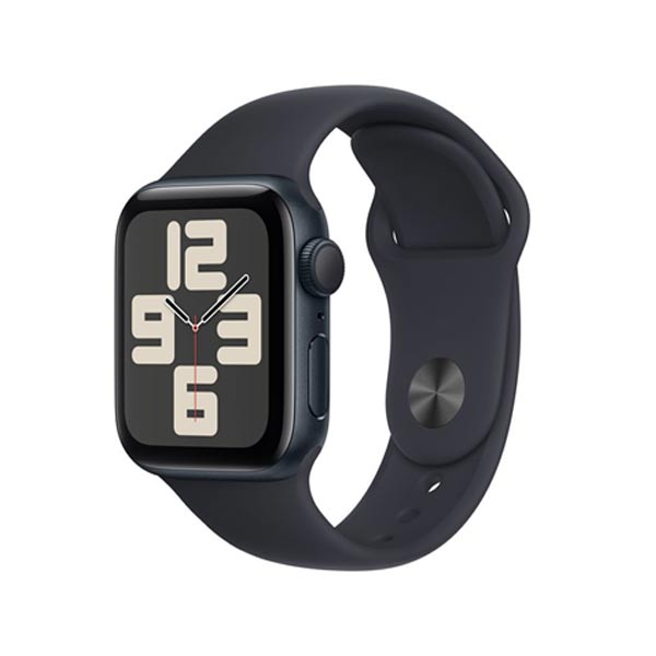 E-shop Apple Watch SE GPS 44mm polnočná , hliníkové puzdro so športovým remienkom polnočná - M/L