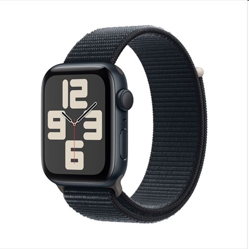 E-shop Apple Watch SE GPS 44mm polnočná , hliníkové puzdro so športovým remienkom polnočná