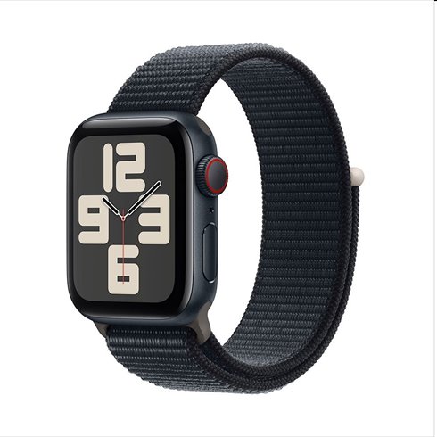 E-shop Apple Watch SE GPS + Cellular 40mm polnočná , hliníkové puzdro so športovým remienkom polnočná
