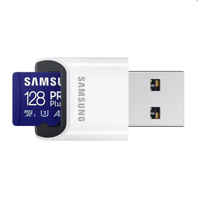 E-shop Samsung PRO Plus Micro SDXC 128 GB, USB adaptér