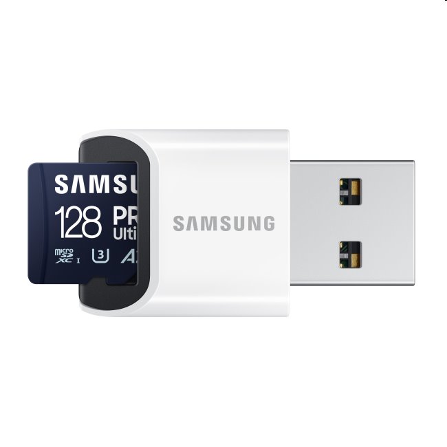 E-shop Samsung PRO Ultimate Micro SDXC 128 GB, USB adaptér