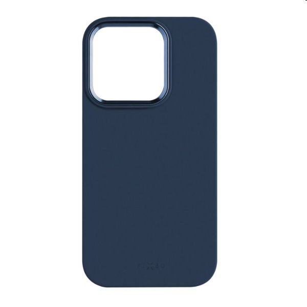 Silikónový zadný kryt FIXED MagFlow s Magsafe pre Apple iPhone 15, modrá