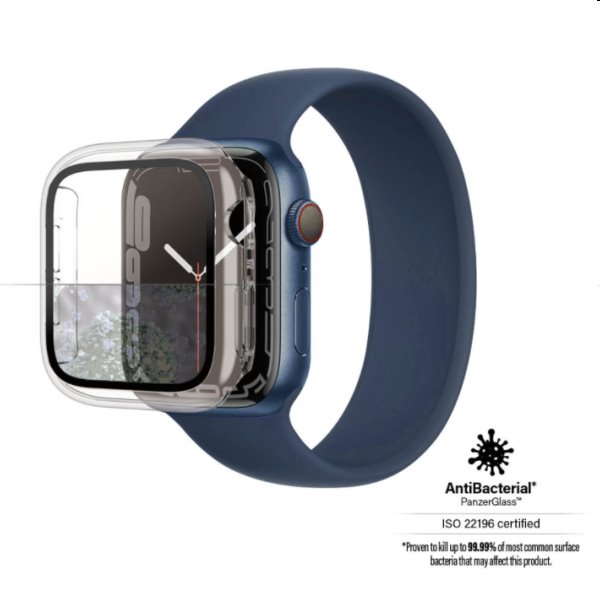 PanzerGlass Full Body AB Glass pre Apple Watch 7 45 mm, čierna - OPENBOX (Rozbalený tovar s plnou zárukou)