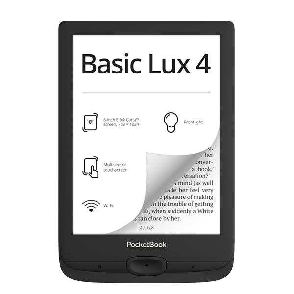 E-shop Elektronická čítačka Pocketbook 618 Basic Lux 4, čierna