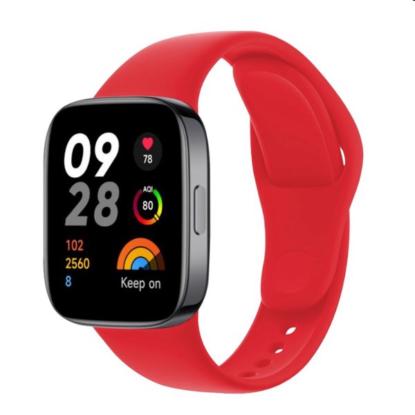 E-shop FIXED Silikónový remienok pre Xiaomi Redmi Watch 3, červená