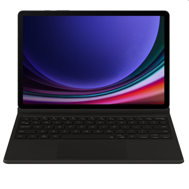 E-shop Puzdro Book Cover s klávesnicou a touchpadom pre Samsung Galaxy Tab S9 | S9 FE, čierna