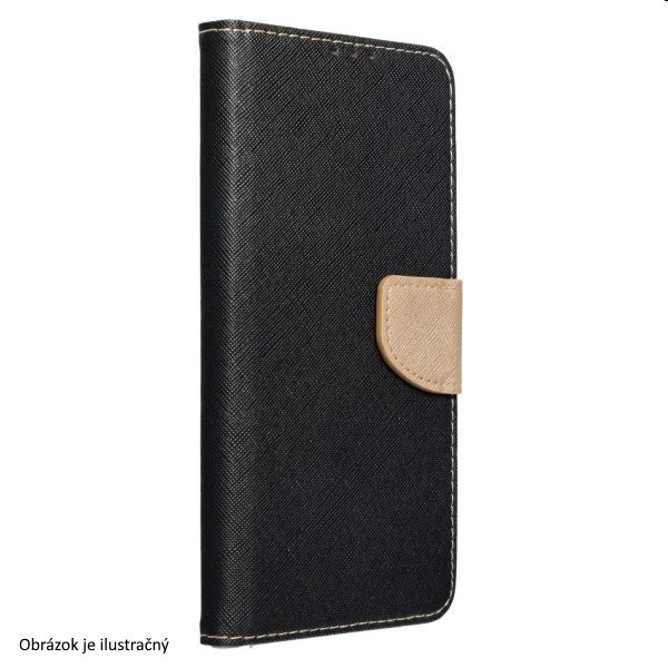 E-shop Knižkové puzdro FANCY Book pre Samsung Galaxy A34 5G, čierna/zlatá TEL195921