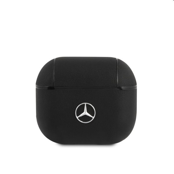 E-shop Mercedes kožené puzdro pre AirPods Pro, čierne
