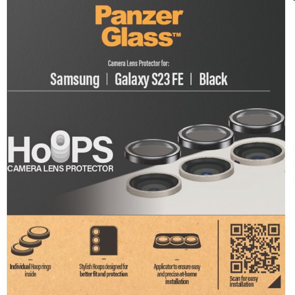 PanzerGlass Ochranný kryt objektívu fotoaparátu Hoops pre Samsung Galaxy S23 FE 0460