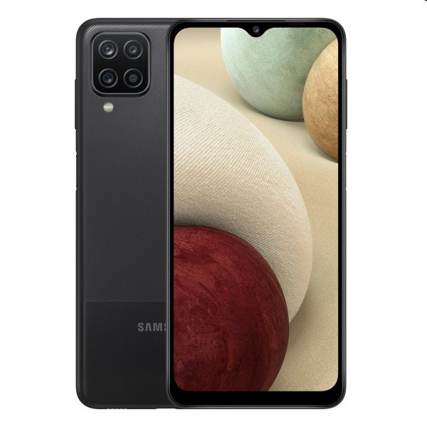 Samsung Galaxy A12 - A125F, 4/128GB, Dual SIM, Black, Trieda B - použité, záruka 12 mesiacov