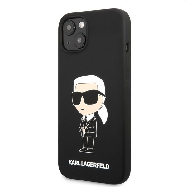 E-shop Zadný kryt Karl Lagerfeld Liquid Silicone Ikonik NFT pre Apple iPhone 13, čierna 57983112367