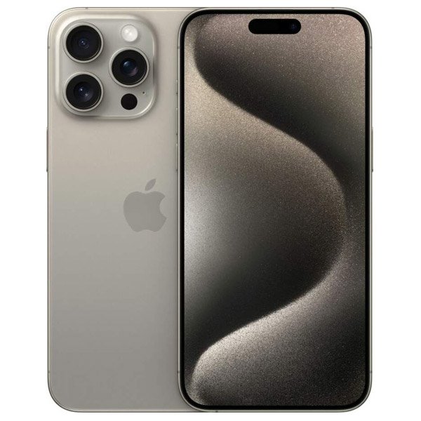 Apple iPhone 15 Pro Max, 256GB, natural titanium, Trieda A - použité, záruka 12 mesiacov