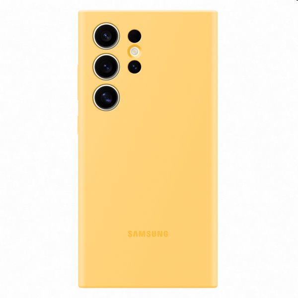 Zadný kryt Silicone Cover pre Samsung Galaxy S24 Ultra, žltá EF-PS928TYEGWW