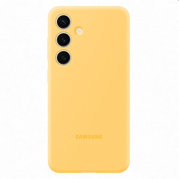 Zadný kryt Silicone Cover pre Samsung Galaxy S24, žltá EF-PS921TYEGWW