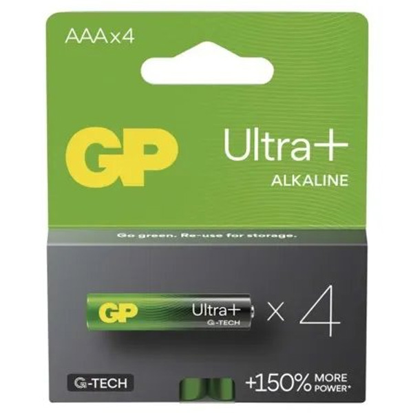 Emos GP Alkalická batéria GP Ultra Plus LR03 (AAA) 4 ks