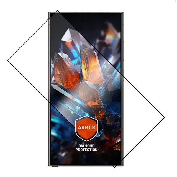 FIXED Armor prémiové ochranné tvrdené sklo pre Samsung Galaxy S24 Ultra, čierna FIXGA-1258-BK