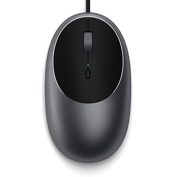 E-shop Satechi C1 USB-C káblová myš, sivá
