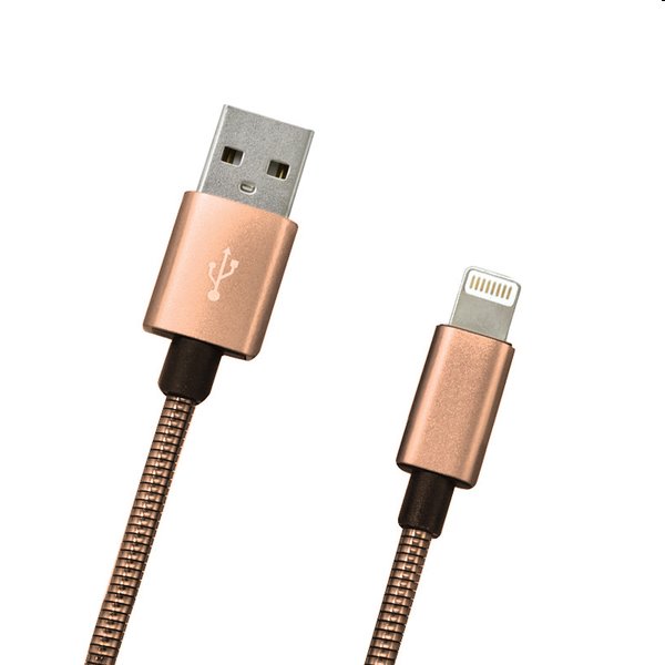 MobilNET Dátový a nabíjací kábel USB/Lightning, 2A, 1m, medený KAB-0098-USB-LIGHT