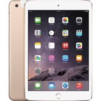 Apple iPad Mini 3 Wi-Fi + Cellular, 16GB, zlatá, Trieda A - použité, záruka 12 mesiacov