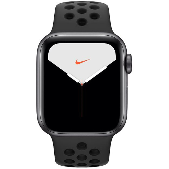 Apple Watch Nike Series 5 GPS, 40mm kozmická sivá Aluminium Case with Anthracite/čierna Nike Sport Band
