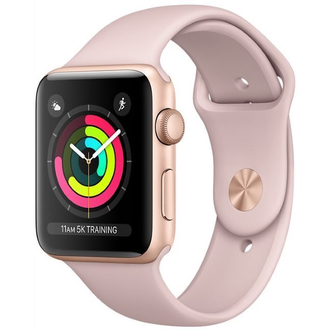 Apple Watch Series 3 GPS, 38mm, ružovozlatá, Trieda A+ - použité, záruka 12 mesiacov