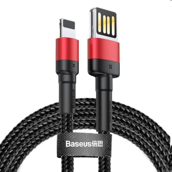 Baseus Cafule Cable (Special Edition) USB/Lightning 2.4A 1m, červeno/čierny CALKLF-G91