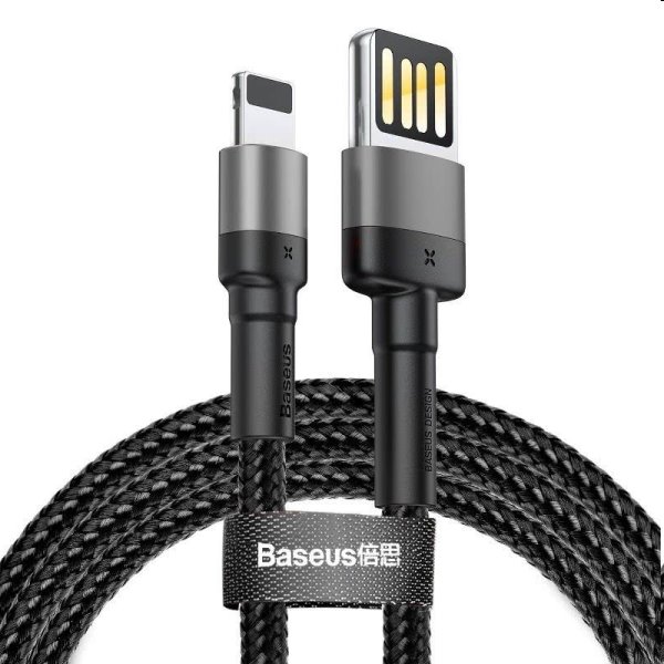 Baseus Cafule Cable (Special Edition) USB/Lightning 2.4A 1m, šedo/čierny CALKLF-GG1