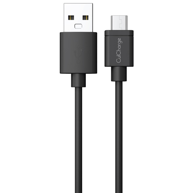 CulCharge 1M cable MicroUSB, black CULCHARGEMICROUSB1MCABLEB