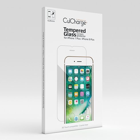 CulCharge ochranné sklo pre iPhone 7 Plus/8 Plus 9H 0.26mm GLASSi7i8PLUS