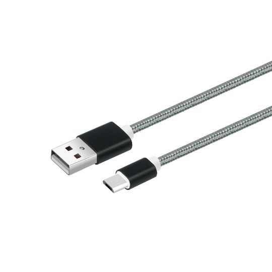 Dátový a nabíjací kábel s Micro USB konektorom, dĺžka 1 meter, Black