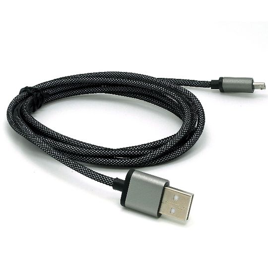 Dátový a nabíjací kábel s Micro USB konektorom, dĺžka 1 meter, Grey