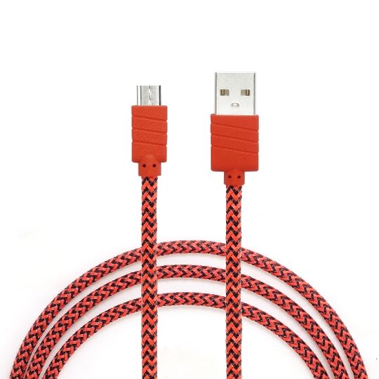 Dátový a nabíjací kábel s Micro USB konektorom, dĺžka 1 meter, Red