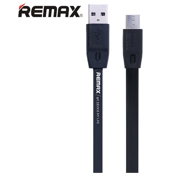 Remax MicroUSB dátový kábel s podporou rýchlonabíjania, Black 8595642201271