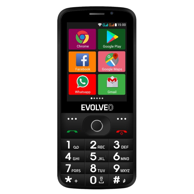 E-shop Evolveo EasyPhone AD, black - OPENBOX (Rozbalený tovar s plnou zárukou)