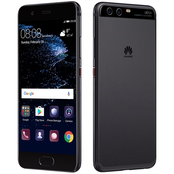 Huawei P10, Single SIM, 64GB, Graphite Black, Trieda A - použité, záruka 12 mesiacov