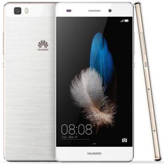Huawei P8, 16GB, Titanium White, Trieda A - použité, záruka 12 mesiacov