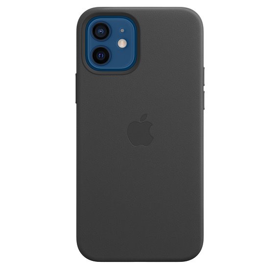 Apple iPhone 12 | 12 Pro Leather Case with MagSafe, black MHKG3ZM/A