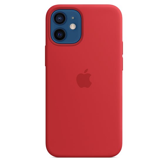 Apple iPhone 12 mini Silicone Case with MagSafe, (PRODUCT) red MHKW3ZM/A