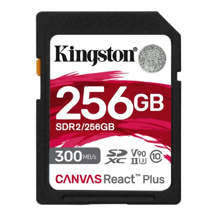 Kingston Canvas React Plus Secure Digital SDXC + čítačka, UHS-II U3 256GB | Class 10, rýchlosť 300/260MB/s (MLPR2/256GB)