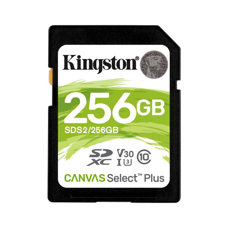 Kingston Canvas SeIect Plus Secure Digital SDXC UHS-I 256GB | Class 10, rýchlosť 100/85 MB/s (SDS2/256GB)