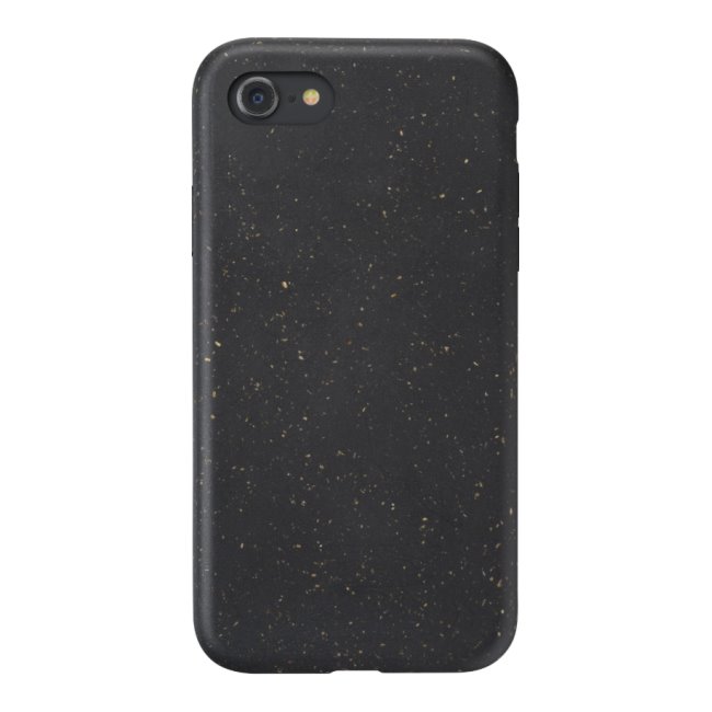Kompostovateľný eko kryt CellularLine Become pre Apple iPhone SE/8/7/6, čierny